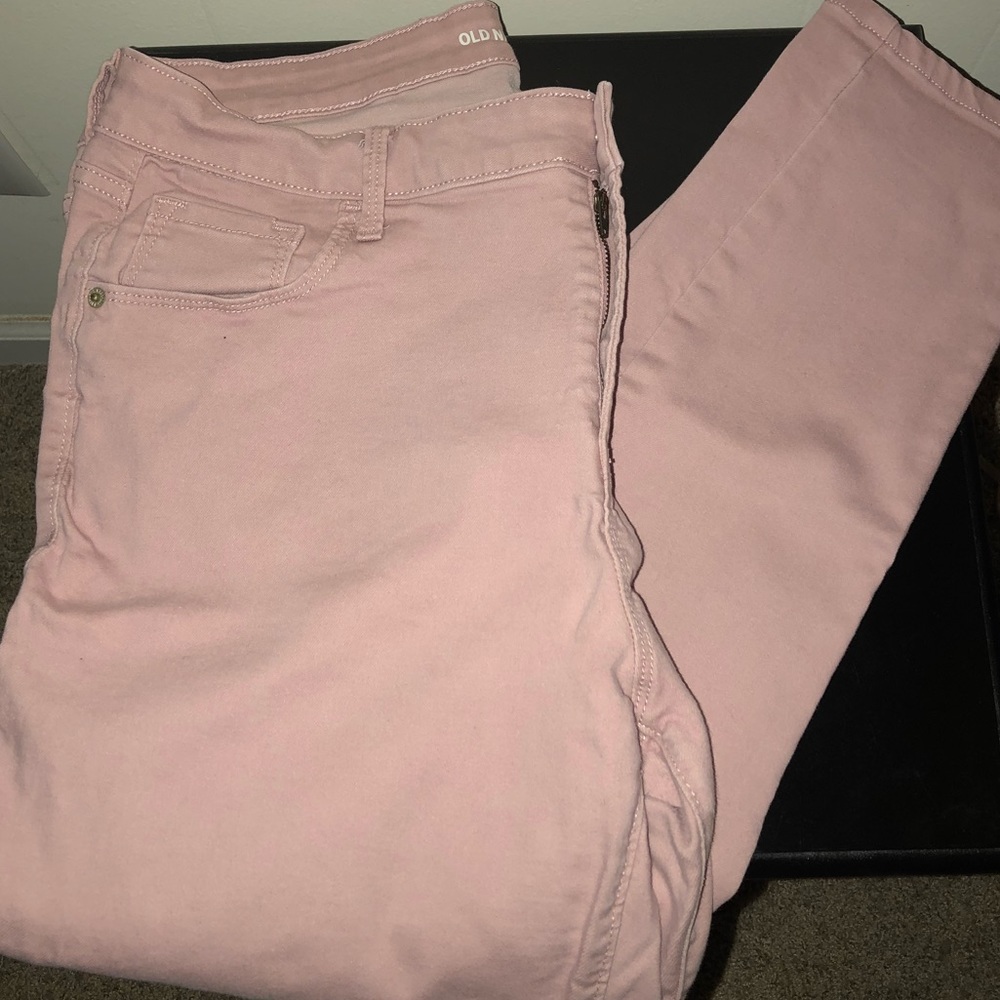 Old Navy Blush Ankle Length Skinny Jeans